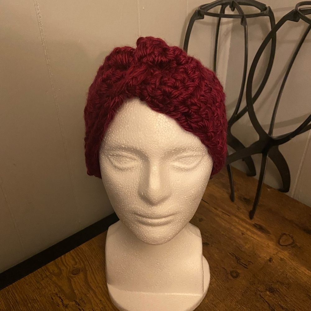 Wine colored Head Wrap